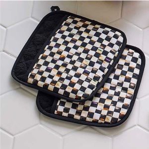 MacKenzie-Childs Courtly Check Pot Holders Set of Two